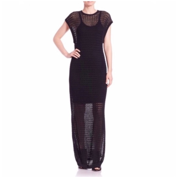 Dkny Dresses & Skirts - DKNY CROCHET OVERLAY MAXI DRESS